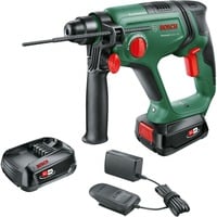 Bosch Heimwerken & Garten Akku-Bohrhammer UniversalHammer 18V grün/schwarz, 2x Li-Ionen Akku 2,5Ah, Koffer, POWER FOR ALL ALLIANCE