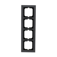 Busch-Jaeger Abdeckrahmen vierfach, Abdeckung grau, Retail