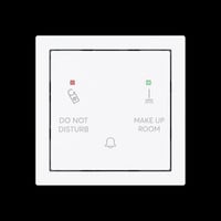 Busch-Jaeger Klingeltaster Do Not Disturb Make Up Room mit Bedruckung Do Not Disturb Make Up Room weiß, Retail