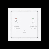 Busch-Jaeger Klingeltaster Do Not Disturb Make Up Room mit Bedruckung Do Not Disturb Make Up Room weiß, Retail