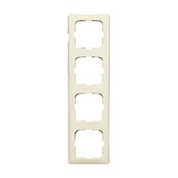 Busch-Jaeger Rahmen vierfach für Kanalabdeckungen weiß, Retail