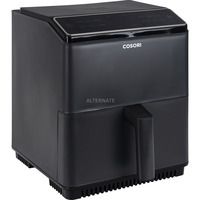 Cosori Heißluftfritteuse Smart Dual Blaze CAF-P583S-KEUR  dunkelgrau, 1.700 Watt, Korb 6,4 Liter