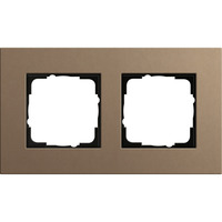 Gira Abdeckrahmen 2fach, Abdeckung braun, Retail