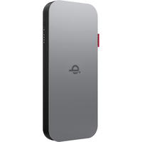 Lenovo Go Wireless Mobile Powerbank 10.000mAh + Qi dunkelgrau, integriertes USB-C Kabel, PD 3.0, Qi 15W