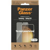 PanzerGlass Displayschutz Ultra-Wide Fit, Schutzfolie transparent, Samsung Galaxy S23, EasyAligner