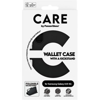 PanzerGlass Wallet Case mit Kickstand, Handyhülle schwarz, Samsung Galaxy A35 5G