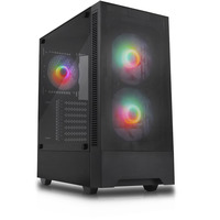 Silentware Flow 100, Tower-Gehäuse schwarz, Tempered Glass