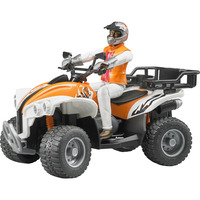 bruder 63000 Quad mit Fahrer, Kinderfahrzeug 