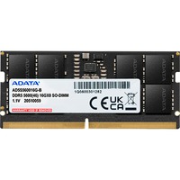 ADATA SO-DIMM 16 GB DDR5-5600  , Arbeitsspeicher schwarz, AD5S560016G-S, Premier Tray