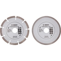 Bosch Heimwerken & Garten Diamanttrennscheiben-Set für Fliesen und Baumaterial, Ø 125mm 2-teilig