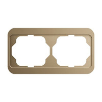 Busch-Jaeger Rahmen zwei-fach waagerecht alpha Designlinie, Aluminium, Unterputzmontage, IP20 bronze, Retail