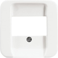 Busch-Jaeger Zentralscheibe als Abdeckung für Telekommunikations-Anschlüsse Typ 2539-214 weiß (glänzend), Retail