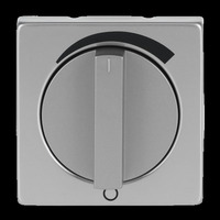 Busch-Jaeger Zentralscheibe mit Drehgriff und Aufdruck 1740 DR/03-866, Abdeckung edelstahl, Retail