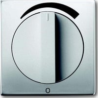 Busch-Jaeger Zentralscheibe mit Drehgriff und Aufdruck 1740 DR/03-866, Abdeckung edelstahl, Retail