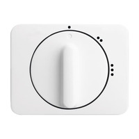 Busch-Jaeger Zentralscheibe stufen Drehschalter glänzend für Dreistufen Drehschalter, Abdeckung weiß (glänzend), Retail