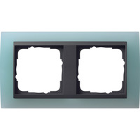 Gira Abdeckrahmen mit 2 Einheiten und Zwischenrahmen mint, Retail