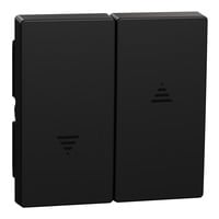 Merten Wippe für Rolladenschalter, zweiteilig, mit Pfeilsymbol, lackiert, matt, IP20 schwarz (matt), Retail