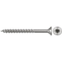 fischer Spanplattenschraube PowerFast II 4,0x50 Senkkopf TX 200 Stück, mit Teilgewinde, Edelstahl A2