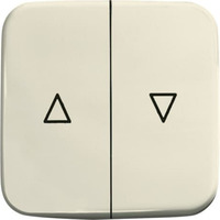 Busch-Jaeger Jalousiewippe zweiteilig mit Aufdruck weiß, Retail