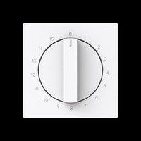 Busch-Jaeger Zentralscheibe mit Aufdruck, Abdeckung weiß, Retail