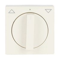 Busch-Jaeger Zentralscheibe mit Drehknopf für Jalousie, Abdeckung weiß, Retail