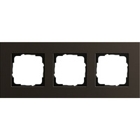 Gira Abdeckrahmen dreifach, Abdeckung braun, Retail