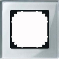 Merten Rahmen Glas einfach diamant/silber, Typ 489160, Schutzart IP20, Schlagfestigkeit IK02 Retail