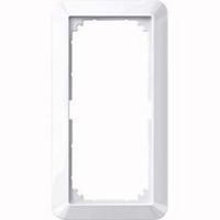 Merten Rahmen zweifach ohne Mittelsteg weiß (glänzend), Retail