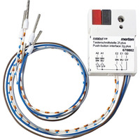 Merten Tasterschnittstelle 2-fach plus, KNX, Unterputz, 2 Eingänge, 0 bis 3,3 Volt, IP20 Retail