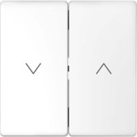 Merten Wippe Lotos Weiß Rollladenschalter Typ MEG3855-6035, einteilige Wippe, glänzend weiß (glänzend), Retail