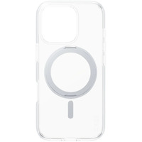 PanzerGlass Kickstand Case, Handyhülle transparent/silber, iPhone 16 Pro, MagSafe