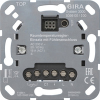 0 Raumtemperaturregler-Einsatz mit Fühleranschluss, Unterputz, 230 Volt AC, Typ 539500, Heizungsthermostat Retail