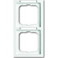 Busch-Jaeger Rahmen 2-fach mit senkrechter Beschriftung weiß, Retail