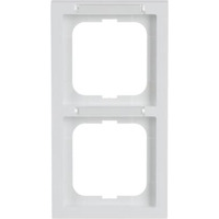 Busch-Jaeger Rahmen 2-fach mit senkrechter Beschriftung weiß, Retail
