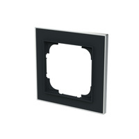 Busch-Jaeger Rahmen einfach mit Dekorring chrom, Retail