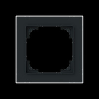 Busch-Jaeger Rahmen einfach mit Dekorring chrom, Retail