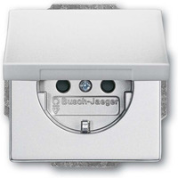 Busch-Jaeger Schutzkontakt Steckdosen Einsatz 20 EUKBR-83 aluminium, Retail