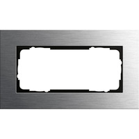 Gira Abdeckrahmen zwei fach, Abdeckung edelstahl, Retail