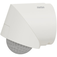 Merten Bewegungsmelder ARGUS 220-360 Präsenzmelder Aufputz mit passivem Infrarotsensor weiß (matt), Retail