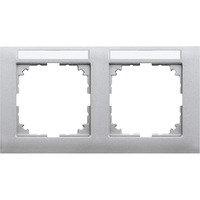  Merten Rahmen 2-fach aluminium MEG4021-3660 aluminium, Retail