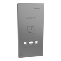 Merten Zentralplatte edelstahl, Retail