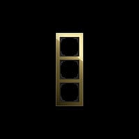 0 Abdeckrahmen dreifach, Abdeckung gold, Retail