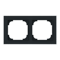 Busch-Jaeger Rahmen zwei fach mit Dekorring chrom, Retail