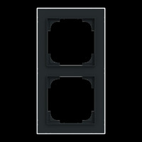 Busch-Jaeger Rahmen zwei fach mit Dekorring chrom, Retail