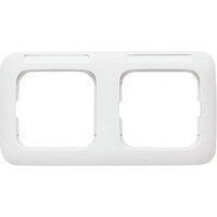 Busch-Jaeger Rahmen zwei-fach mit waagerechtem Sichtfenster weiß, Retail