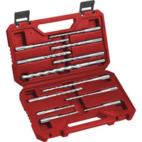 EINHELL Hammerbohrer-Satz SDS-plus, 12-teilig rot, Ø 5-14mm, Transportkoffer