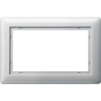 Gira Abdeckrahmen 1 1 zweifach, Abdeckung weiß, Retail