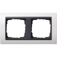 Gira Abdeckrahmen zweifach weiß (glänzend), Retail