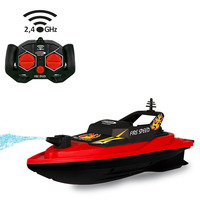 Jamara Fernsteuerbares Feuerlöschboot Fire Speed mit Spritzfunktion 2,4 Gigahertz, RC schwarz