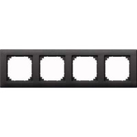 Merten Rahmen vierfach waagerecht und senkrecht montierbar anthrazit, Retail